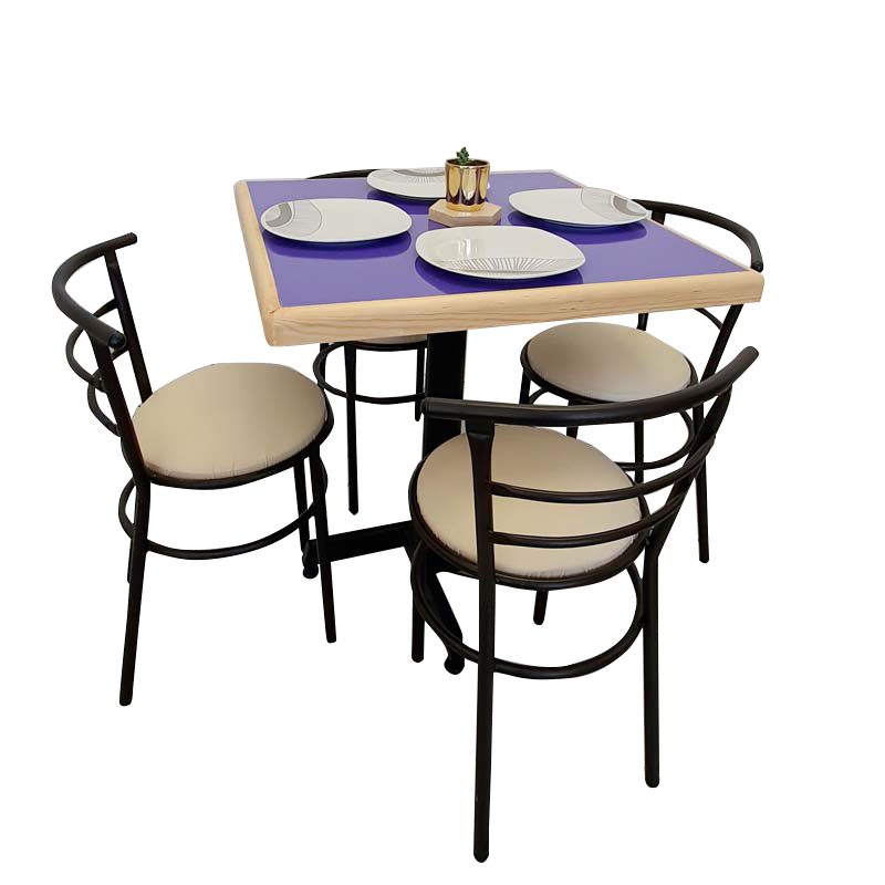 Mesa Para Restaurante Emboquillada Con Sillas Chabely