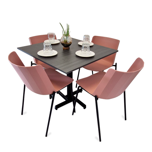 Mesa Para Restaurante Melanove  Con Sillas Colombo