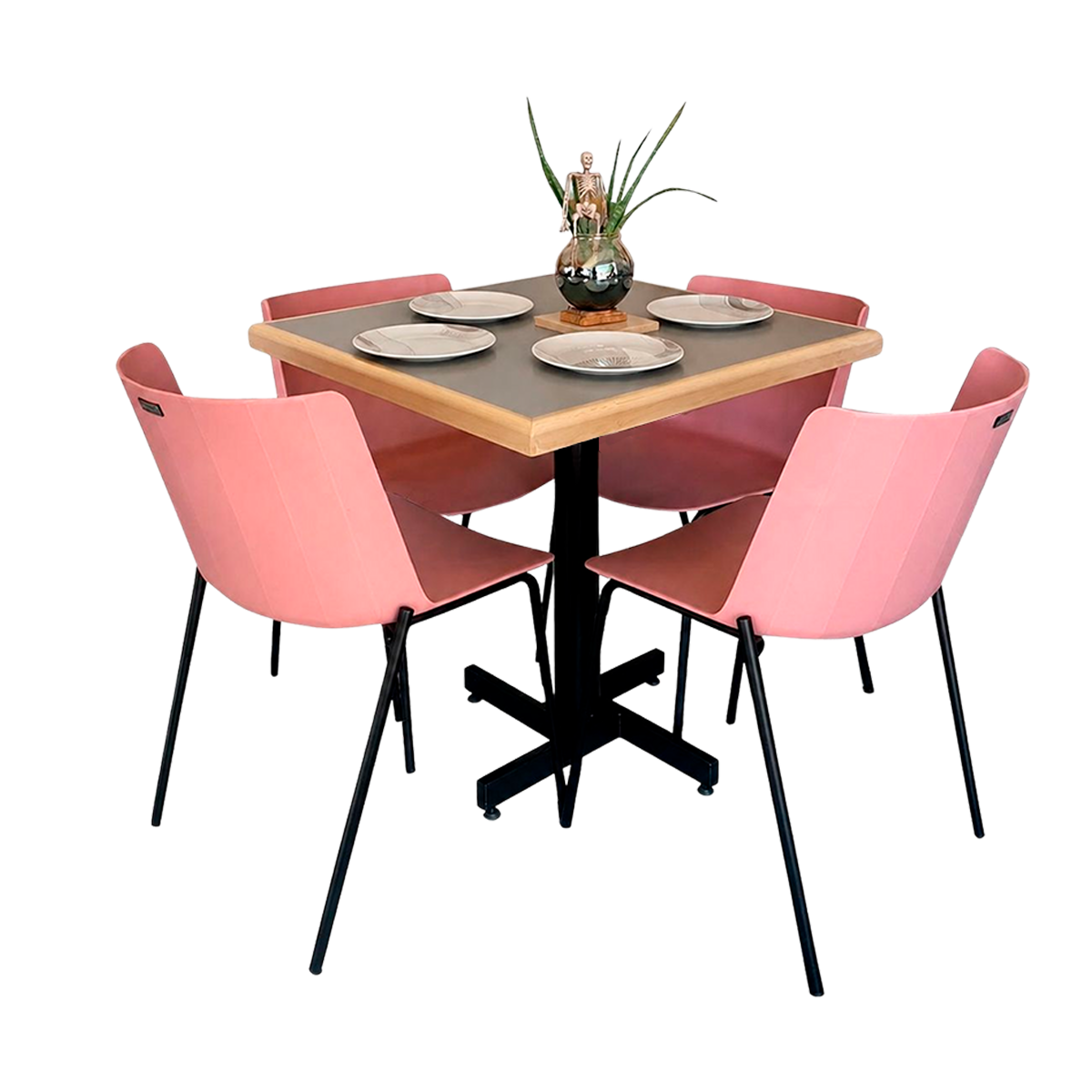 Mesa Para Restaurante Emboquillada Con Sillas Colombo