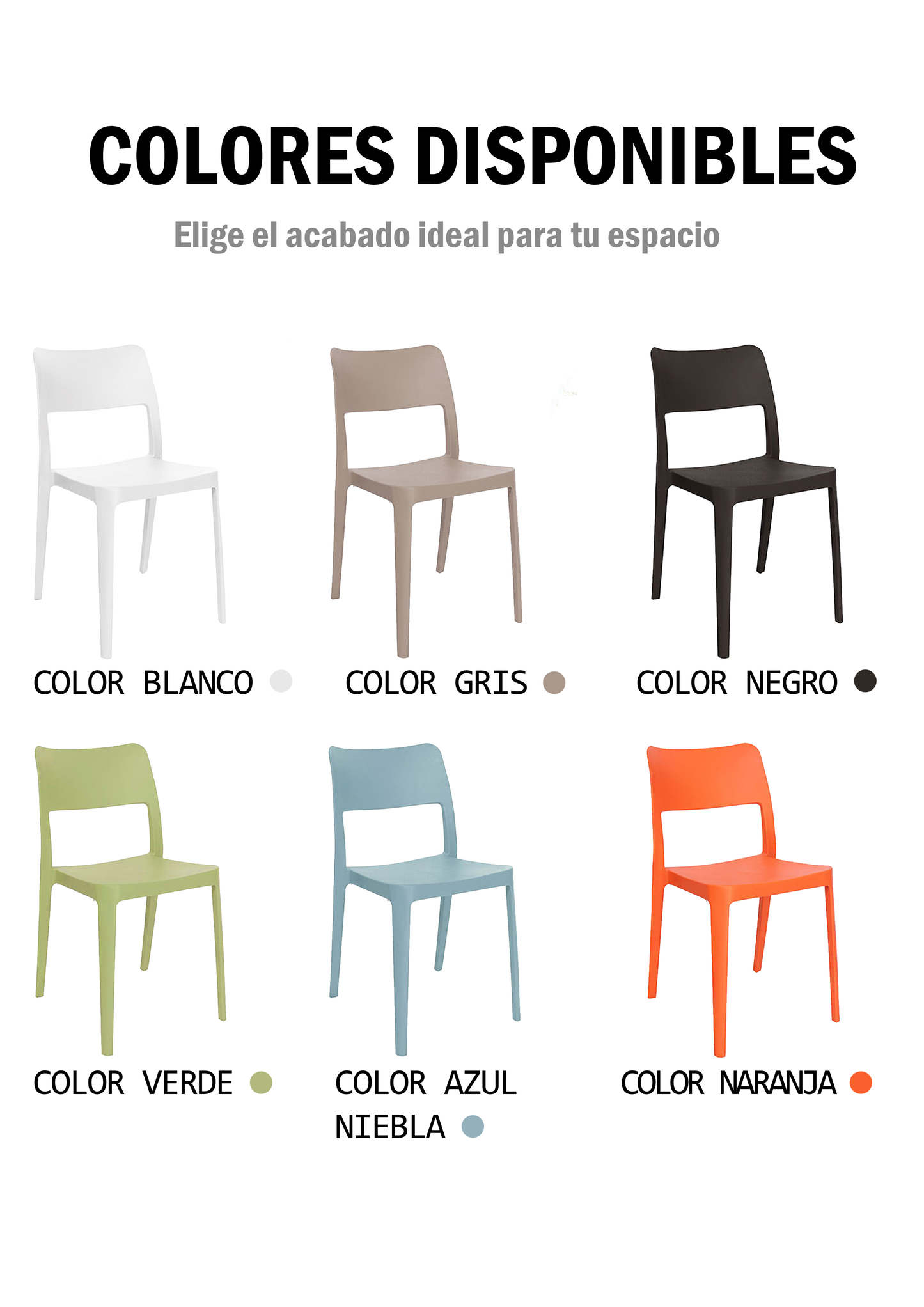 Mesa Para Restaurante Estratificada 80CM Con Sillas Lavie