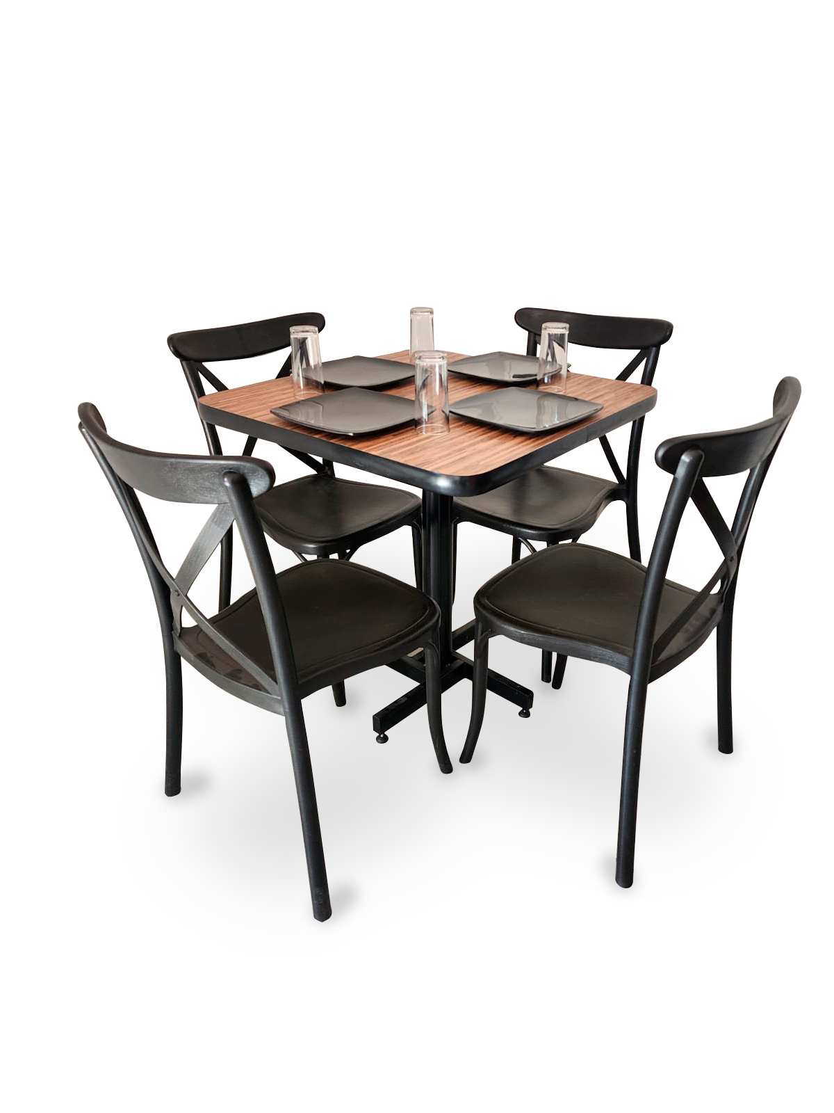 Mesa Para Restaurante Formaica PVC Con Sillas Diana