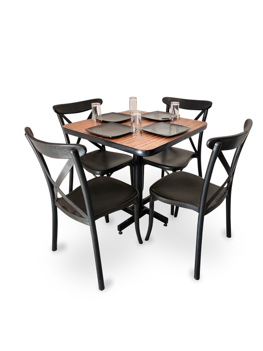 Mesa Para Restaurante Formaica PVC Con Sillas Diana