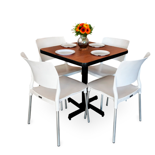Mesa Para Restaurante Formaica Pvc Con Sillas Frida
