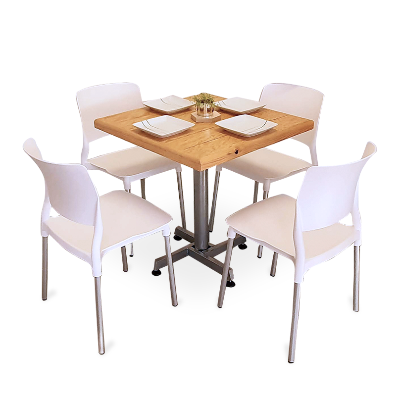Mesa Para Restaurante Vintage Con Sillas Frida