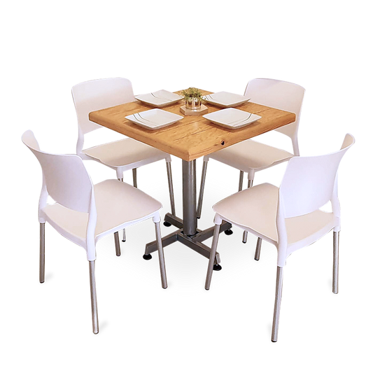 Mesa Para Restaurante Vintage Con Sillas Frida