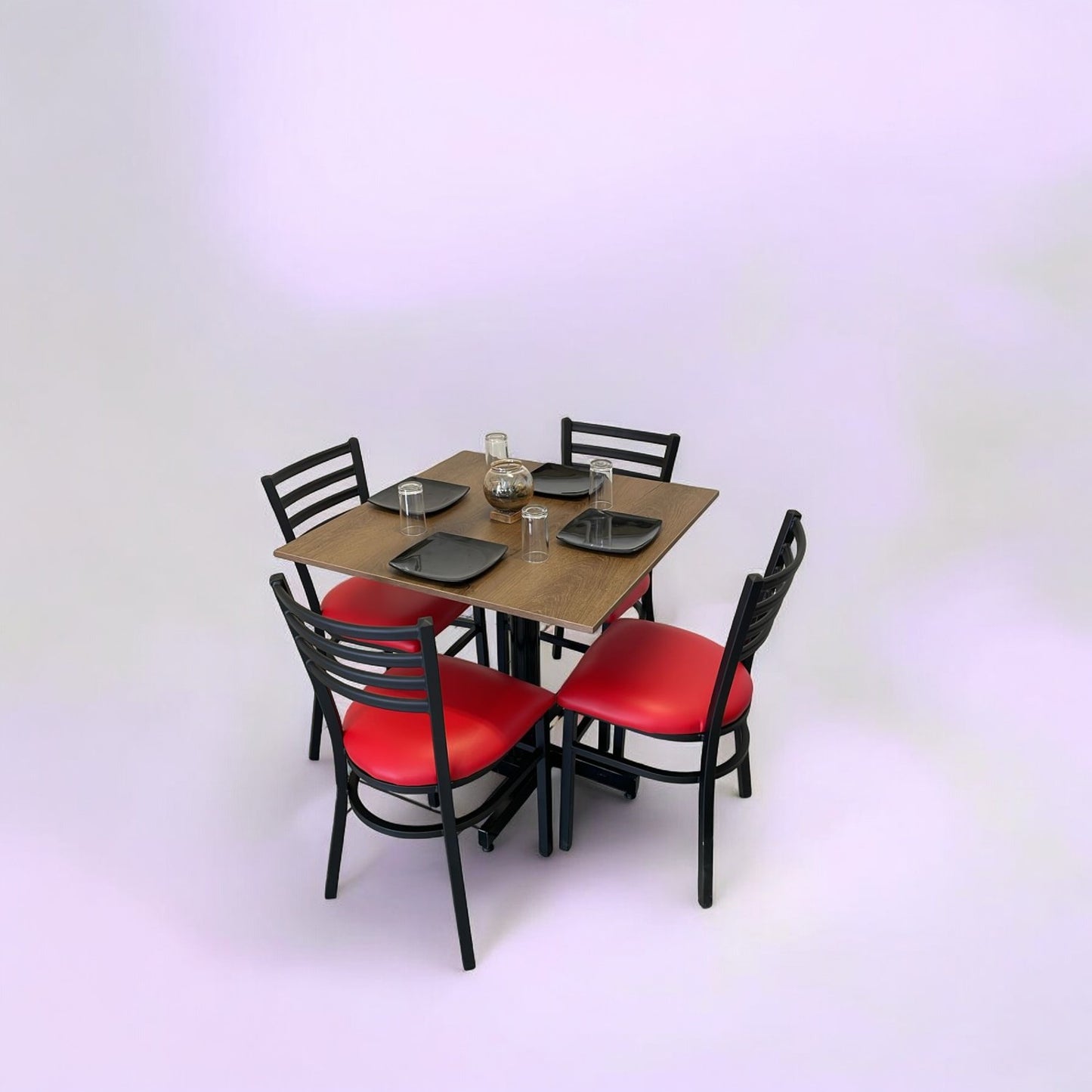 Mesa para restaurante Melanove  con sillas Andrea