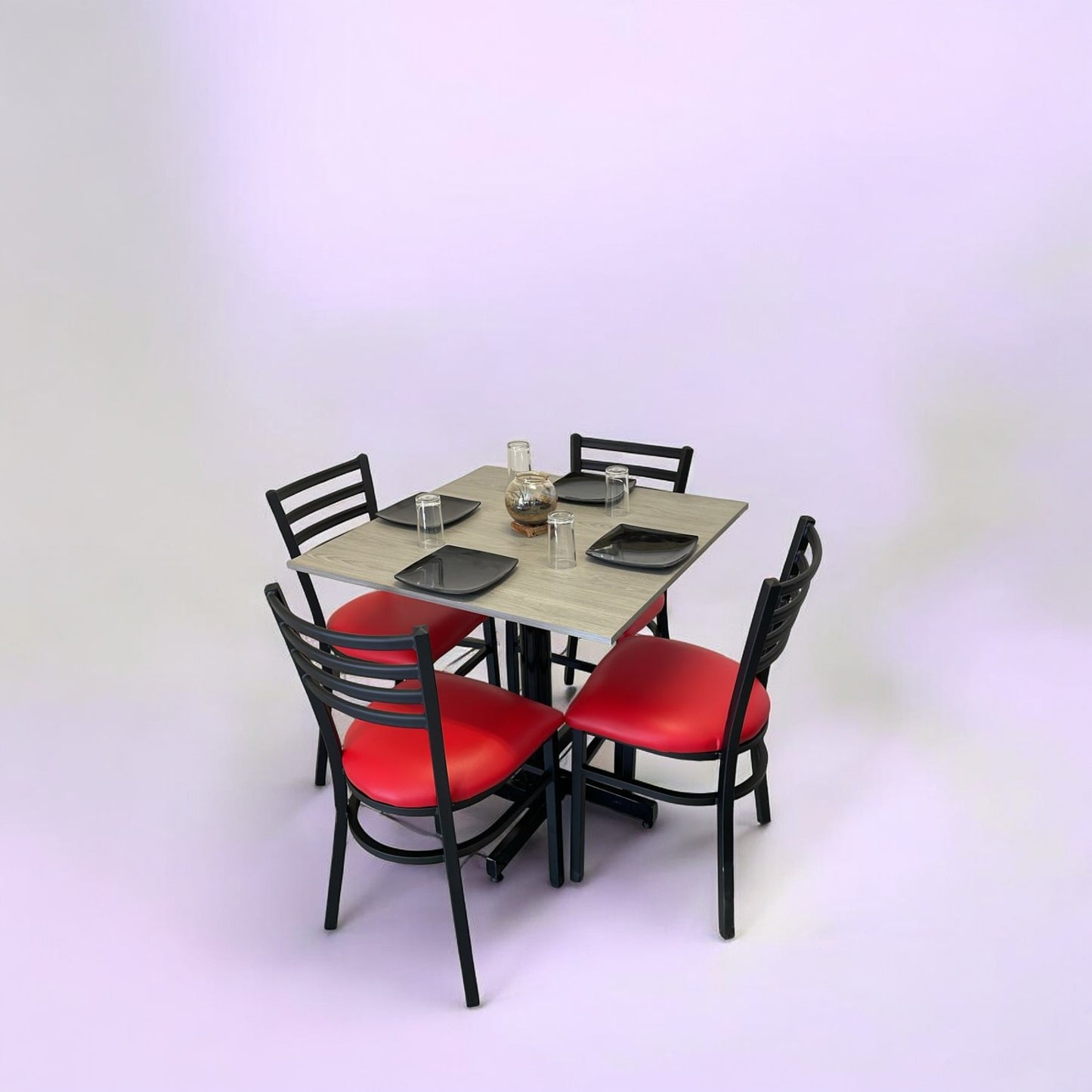Mesa para restaurante Melanove  con sillas Andrea