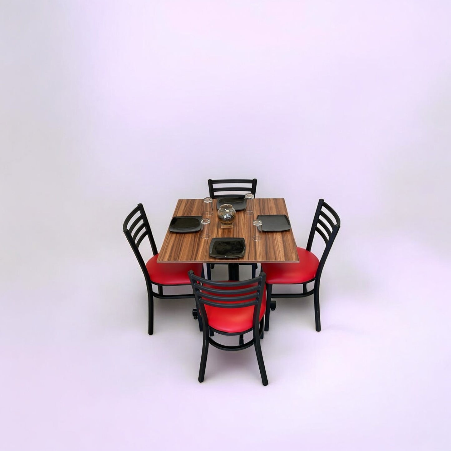 Mesa para restaurante Melanove  con sillas Andrea