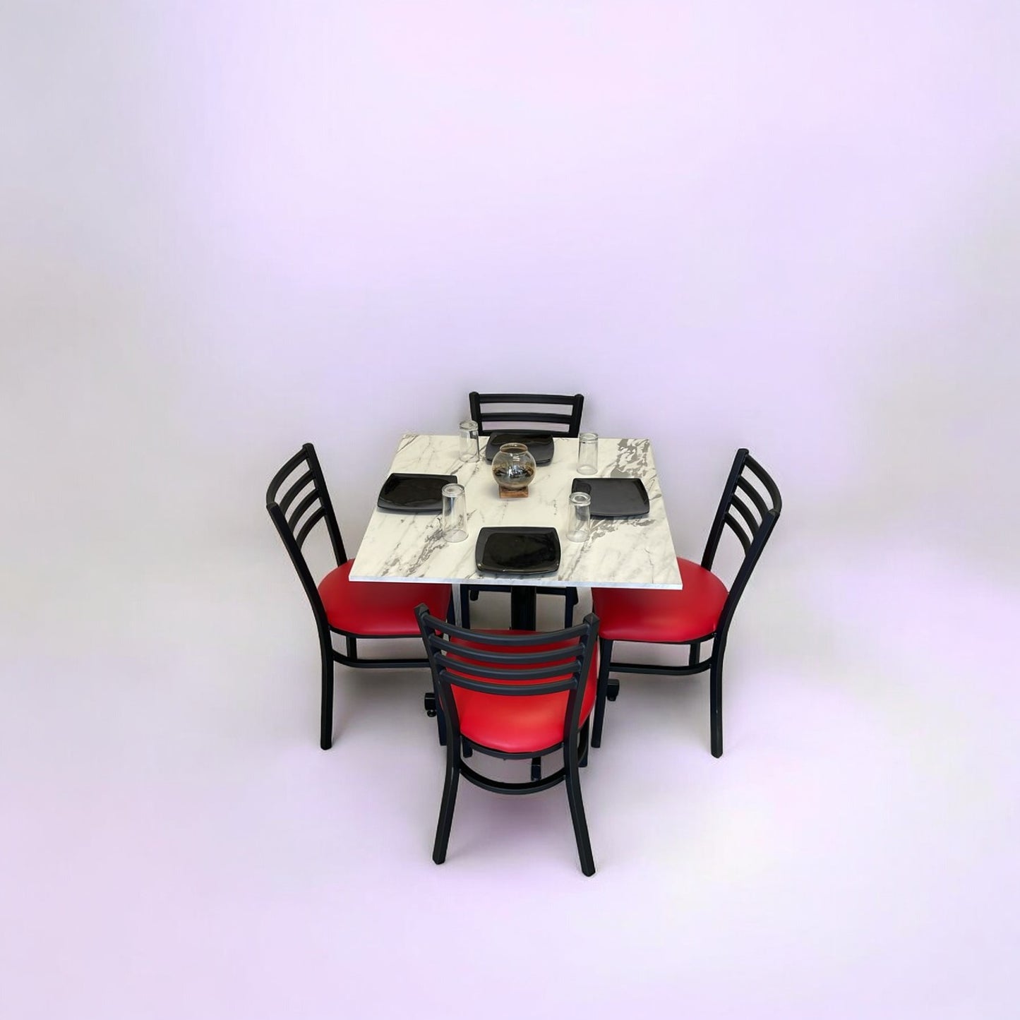 Mesa para restaurante Melanove  con sillas Andrea