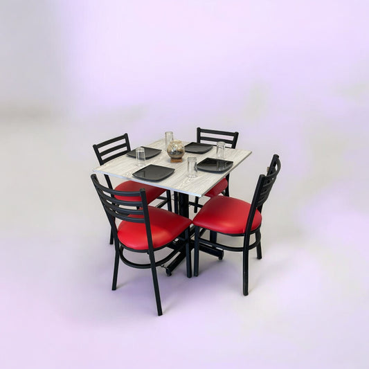 Mesa para restaurante Melanove  con sillas Andrea