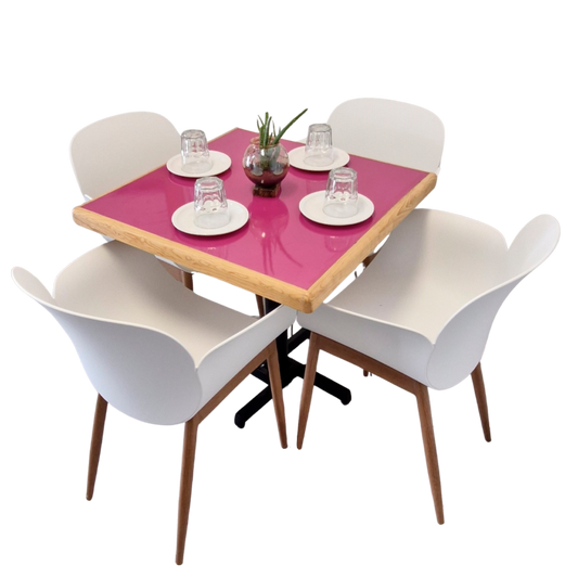 Mesa Para Restaurante Emboquillada Con Sillas Mantova