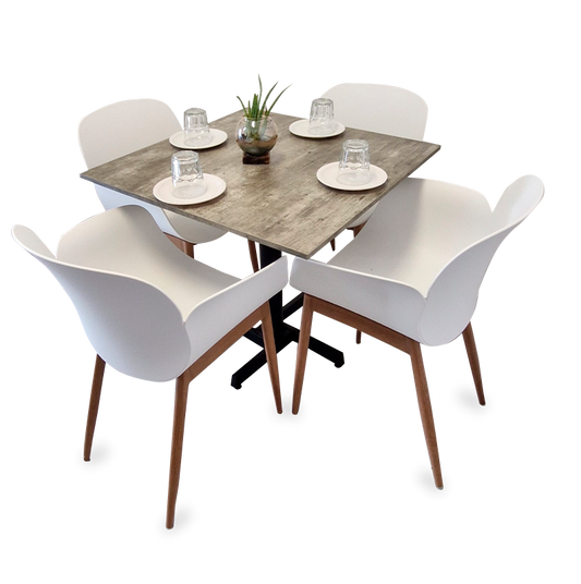 Mesa Para Restaurante Melanove  Con Sillas Mantova