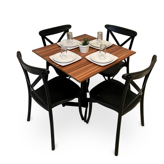 Mesa Para Restaurante Melanove Con Sillas Diana