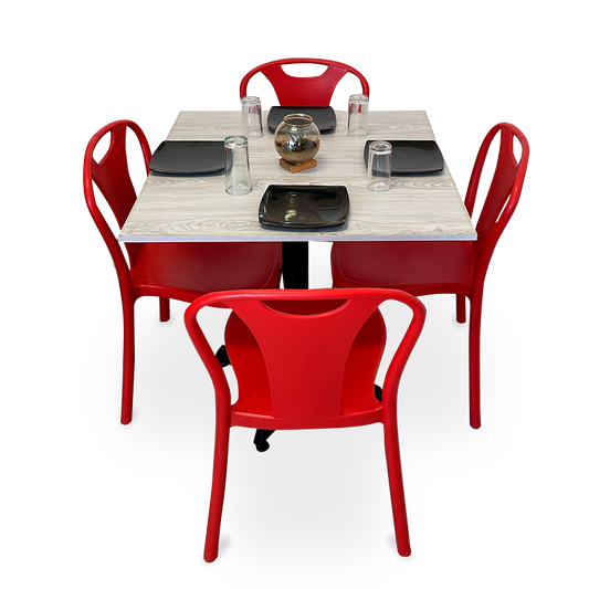 Mesa Para Restaurante Melanove  Con Sillas Sarah