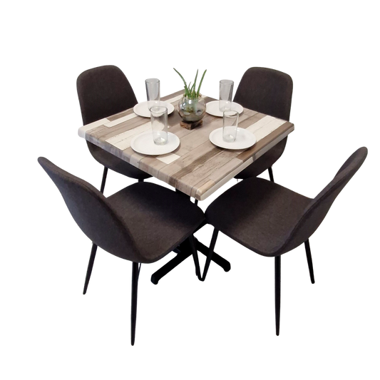 Mesa Para Restaurante Estratificada 80CM Con Sillas Murcia
