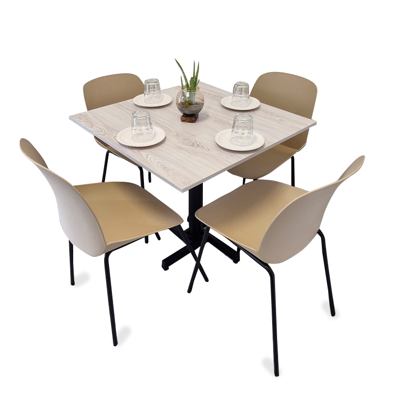 Mesa Para Restaurante Melanove  Con Sillas Noto