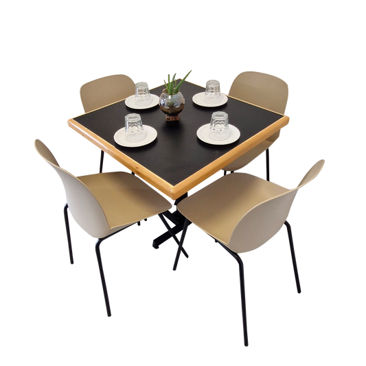 Mesa Para Restaurante Emboquillada Con Sillas Noto