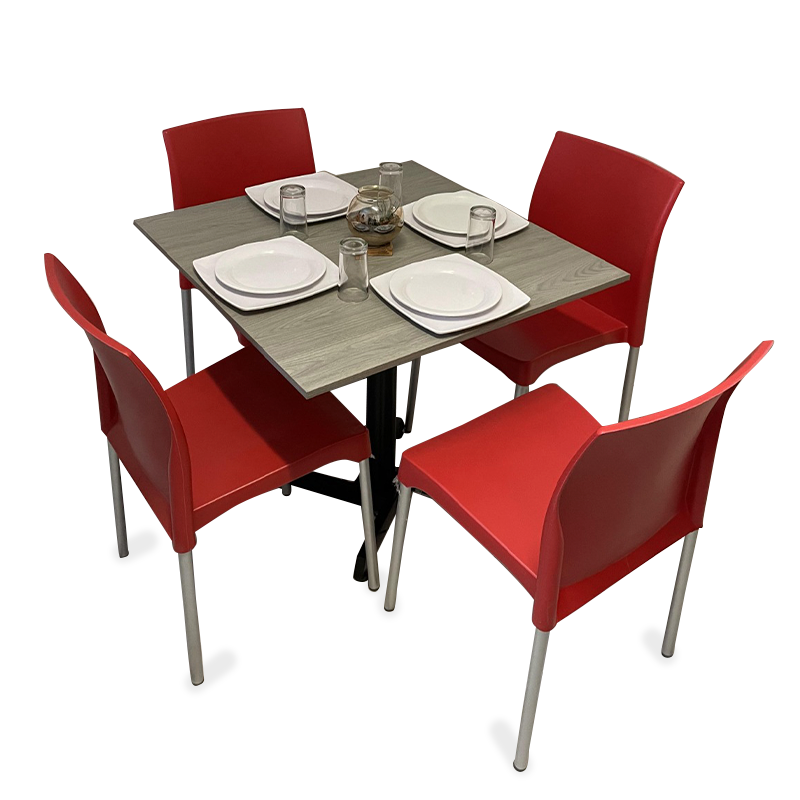 Mesa Para Restaurante Melanove  Con Sillas Ocean