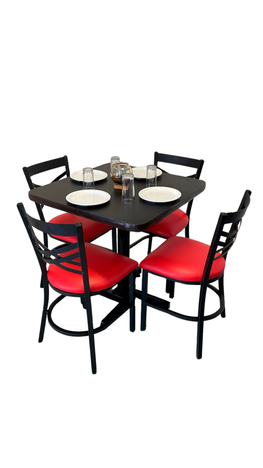 Mesa Para Restaurante Formaica Con Sillas Oddeth
