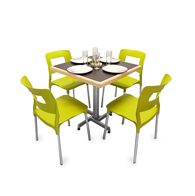 Mesa Para Restaurante Emboquillada con Sillas Sabine