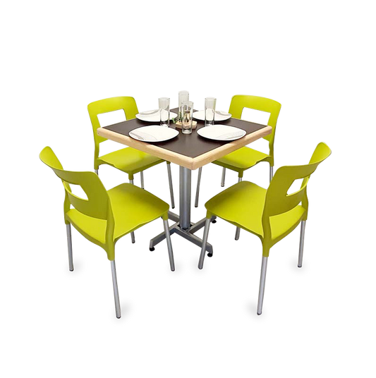 Mesa Para Restaurante Emboquillada con Sillas Sabine