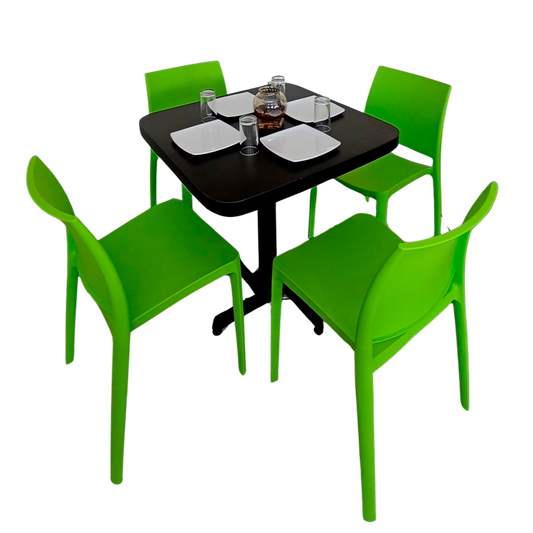 Mesa Para Restaurante Formaica Con Sillas Sensilla