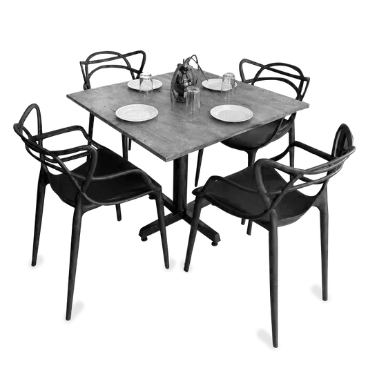 Mesa Para Restaurante Melanove  Con sillas Trix
