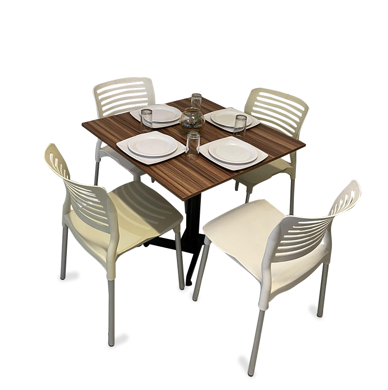 Mesa Para Restaurante Melanove  Con Sillas Vhania