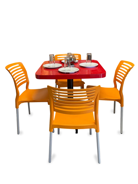 Mesa para restaurante Formaica con sillas Vhania