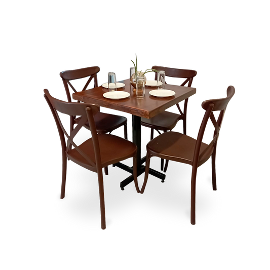 Mesa para Restaurante Vintage Con Sillas Diana