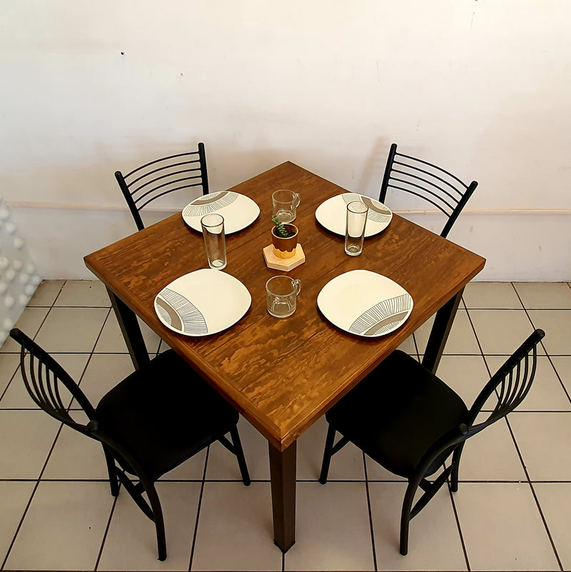 Mesa para Restaurante Vintage Industrial con sillas Maria
