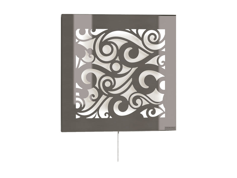 Lámpara decorativa de pared cuadrada en acero inoxidable