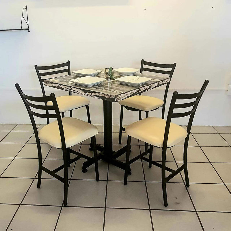 Mesa para Restaurante Vintage con 4 sillas Primavera