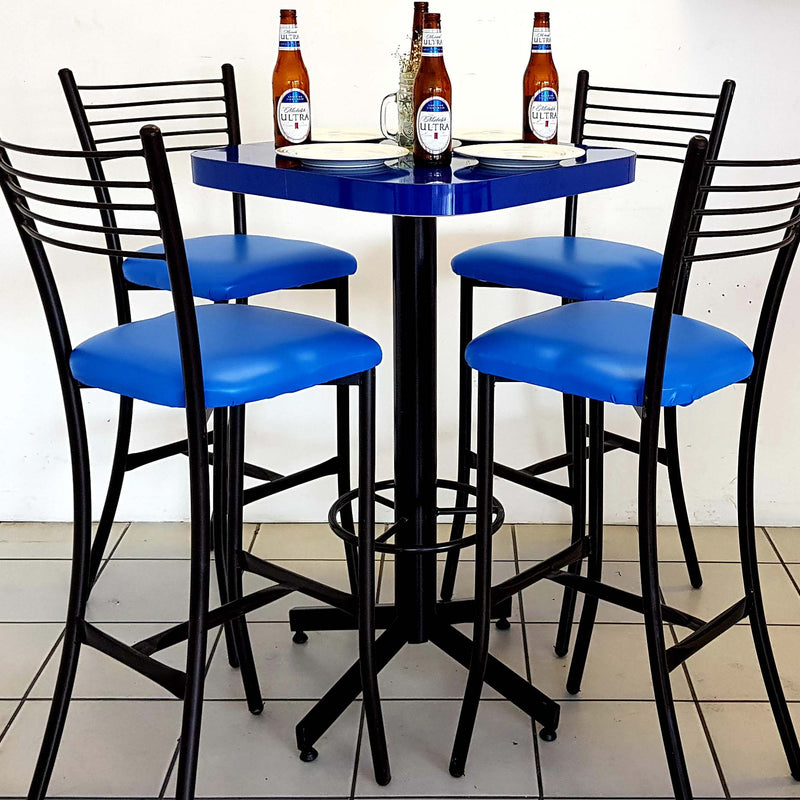 Mesa para restaurante formaica con 4 sillas Huracan 75C-6