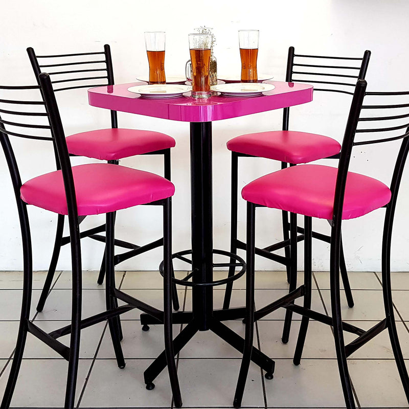 Mesa para restaurante formaica con 4 sillas Huracan 75C-7