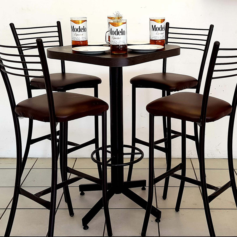 Mesa para restaurante formaica con 4 sillas Huracan 75C-8