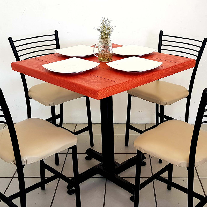 Mesa para Restaurante Vintage Con 4 Sillas Maria