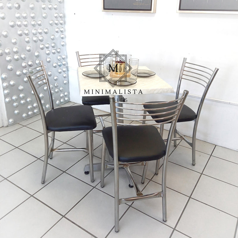 Mesa para Restaurante Estratificada para exterior 60 con 4 sillas Maria