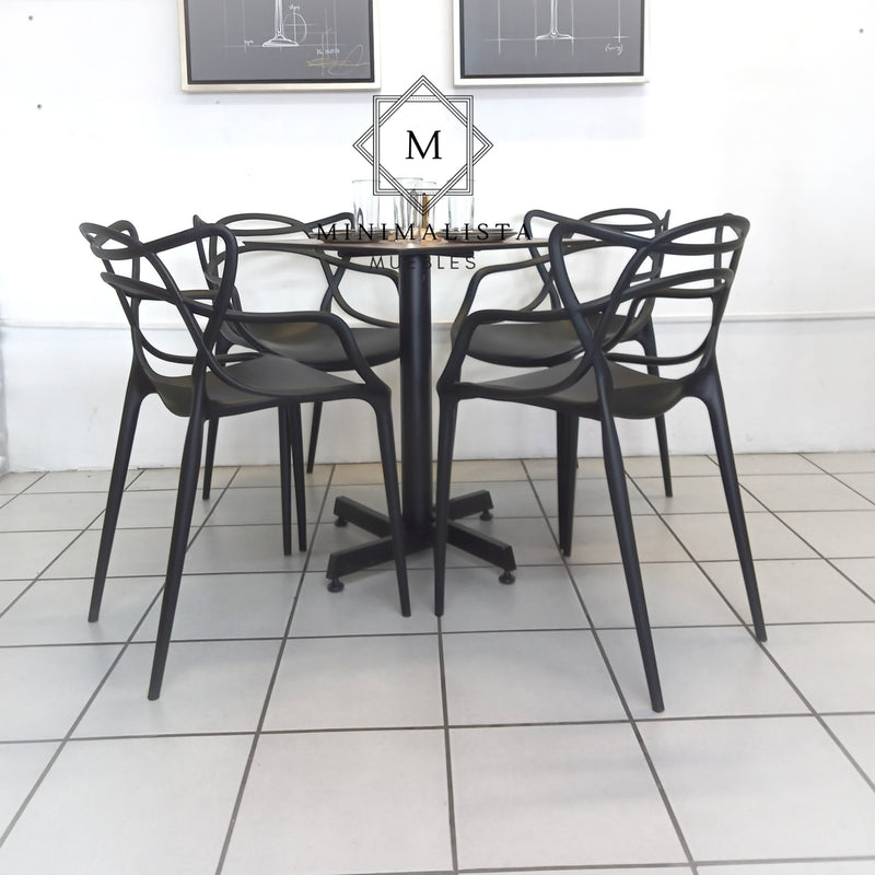 Mesa para Restaurante Thin para exterior 60 con 4 sillas Master