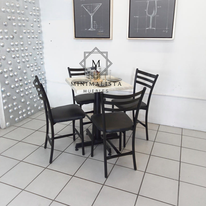 Mesa para Restaurante Estratificada para exterior 60 con 4 sillas Primavera