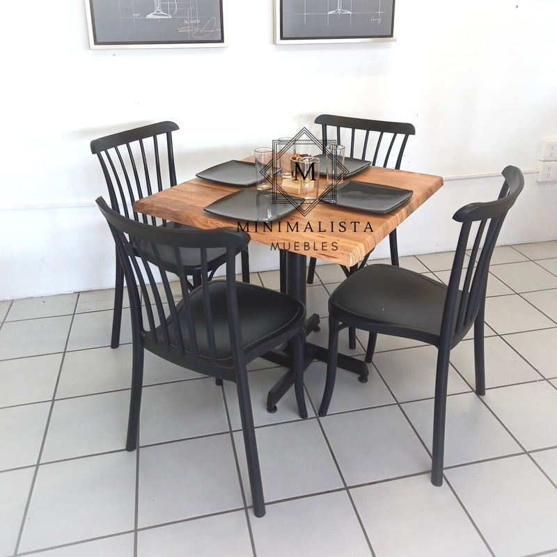 Mesa para Restaurante Estratificada para exterior 80 con 4 sillas Aurora