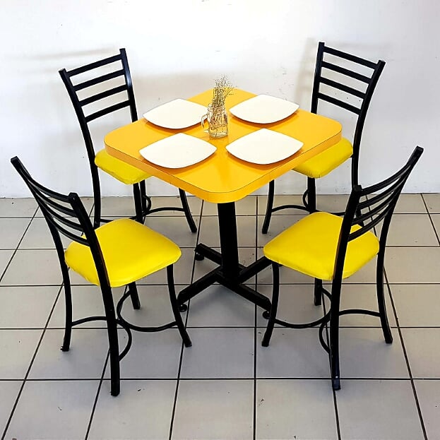 Mesa para restaurante formaica con 4 sillas Verano-14