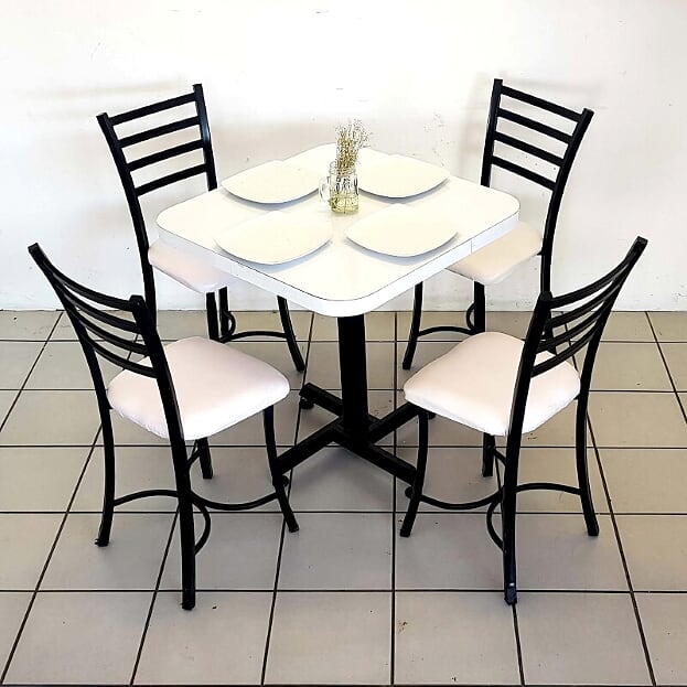Mesa para restaurante formaica con 4 sillas Verano-12