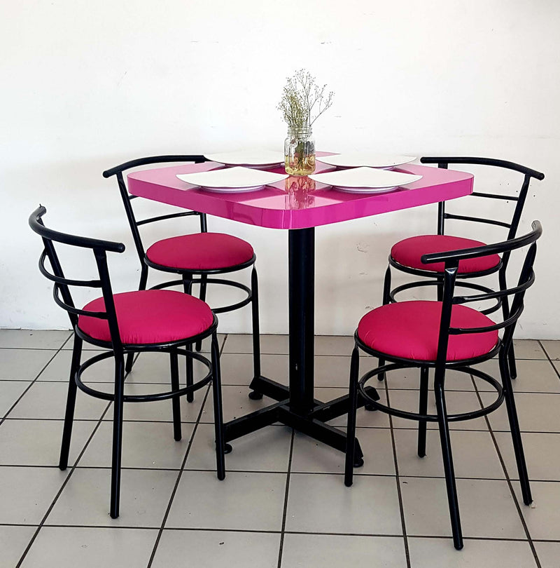 Mesa para Restaurante de formaica con 4 sillas Chabely